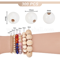 Natural Wood European Beads&nbsp;WOOD-PH0002-85