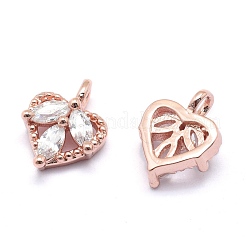 Brass Charms&nbsp;ZIRC-J040-32RG-02-NR