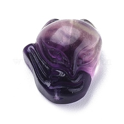 Carved Natural Fluorite Beads&nbsp;G-J387-01