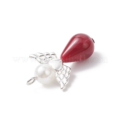 Acrylic & Alloy Wing Pendants&nbsp;PALLOY-JF04723