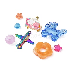 10Pcs Alloy Enamel with 100g Acrylic Beads & Pendants&nbsp;FIND-XCP0002-60