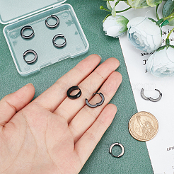 4 Pairs 304 Stainless Steel Chunky Huggie Hoop Earrings&nbsp;EJEW-UN0001-87