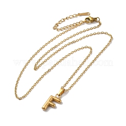 PVD Vacuum Plating 201 Stainless Steel Necklaces&nbsp;NJEW-H033-01G-F