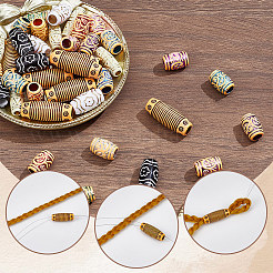 44Pcs Plastic & Resin Dreadlocks Braiding Beads&nbsp;OHAR-SC0001-21