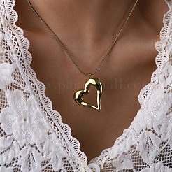 304 Stainless Steel Pendant Round Snake Chain Necklaces for Women&nbsp;WG6E1C5-04