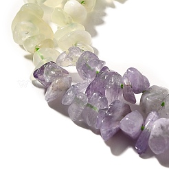 Natural New Jade & Amethyst Beads Strands&nbsp;G-L610-A21-01