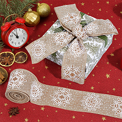 10 Yards Polyester Imitation Linen Ribbon&nbsp;OCOR-MA0001-75B
