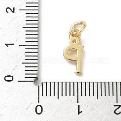 Brass Pave Clear Cubic Zirconia Charms&nbsp;KK-A273-01G-P