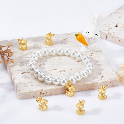 20Pcs Matte Style Alloy Rabbit Charms&nbsp;FIND-SC0003-87