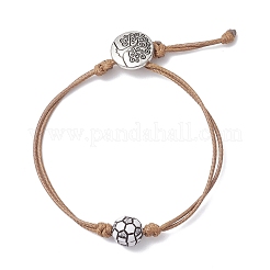 5Pcs Sports Theme Adjustable Acrylic Beads Braided Bead Bracelets for Unisex&nbsp;BJEW-TA00703