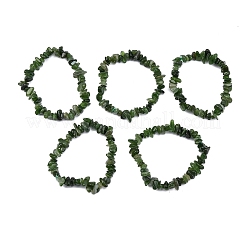 Natural Other Jade Chip Beaded Stretch Bracelets for Women Men&nbsp;BJEW-L038-01B