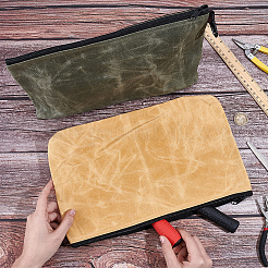 2Pcs 2 Colors Canvas Cloth Zipper Clutch Bags&nbsp;ABAG-CL0001-56