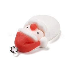 Christmas Theme Opaque Resin Pendants&nbsp;RESI-F054-B01