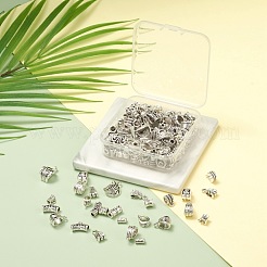 Tibetan Style Zinc Alloy Tube Bails&nbsp;FIND-FS0001-13AS