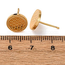Brass Stud Earrings&nbsp;EJEW-F384-17G-01