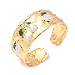 304 Stainless Steel Enamel Cuff Bangles for Women&nbsp;BJEW-B159-02G
