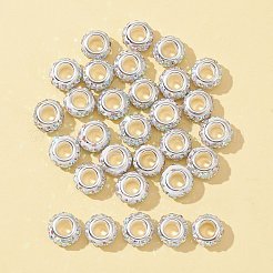 30Pcs Polymer Clay Rhinestone European Beads&nbsp;CPDL-FS0001-01