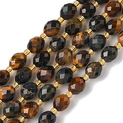 3-Color Natural Tiger Eye Beads Strands&nbsp;G-F809-A25-01