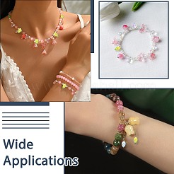 100Pcs 5 Colors Electroplate Handmade Lampwork Beads&nbsp;LAMP-CJ0002-94