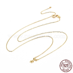 925 Sterling Silver Cable Chains Necklace Making&nbsp;STER-I021-06G