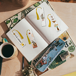 4Pcs Acrylic Bookmarks&nbsp;AJEW-GL0001-73A