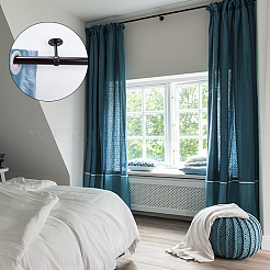 4Pcs 2 Colors Stainless Steel Curtain Rod Ceiling Mount Bracket with Screws&nbsp;STAS-AR0001-16