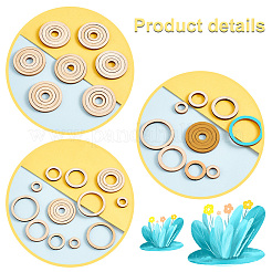 30 Sets Unfinished Wood Pieces Ring Set&nbsp;WOOD-PH0009-52