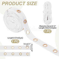 5 Yards Cotton Ribbons with Eyelet Rings&nbsp;OCOR-GA0001-77A