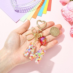 Alloy & Resin Pendant Decorations&nbsp;HJEW-YW00401-03