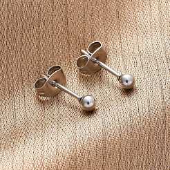 Tarnish Resistant 304 Stainless Steel Stud Earrings&nbsp;EJEW-L215-57A-P