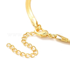 Pink Cubic Zirconia Rectangle Pendant Necklace with Flat Snake Chain for Women&nbsp;NJEW-B082-03