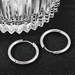 202 Stainless Steel Huggie Hoop Earrings&nbsp;EJEW-F111A-20mm-P01