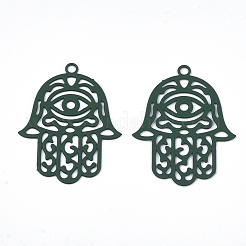 430 Stainless Steel Filigree Pendants&nbsp;STAS-T042-15B