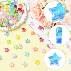 90Pcs 9 Colors Eco-Friendly Transparent Acrylic Beads&nbsp;TACR-FS0001-63