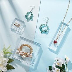 3Pcs 3 Style Transparent Acrylic Jewelry Display Stands&nbsp;ODIS-PH0001-45