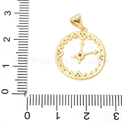 Brass Micro Pave Cubic Zirconia Pendants&nbsp;KK-D357-10A-G
