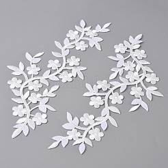 Plum Blosssom Cotton Computerized Embroidery Sew on Patches&nbsp;PATC-WH0001-70D