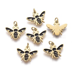 316 Surgical Stainless Steel Enamel Charms&nbsp;X-STAS-H100-07G