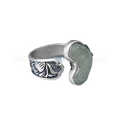 Retro Alloy & Resin Adjustable Open Cuff Rings for Women&nbsp;FS-WG9D7B1-01