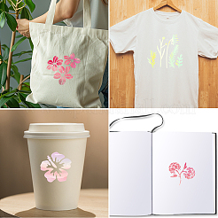 20Pcs Flower PET Plastic Hollow Out Drawing Painting Stencils Templates&nbsp;DIY-GF0012-41