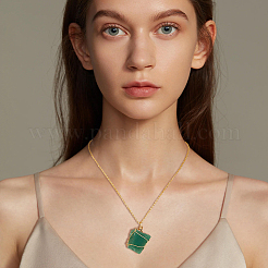 8Pcs 8 Styles Nuggets Natural Mixed Gemstone Pendant Necklaces Set for Women&nbsp;NJEW-FI0001-47