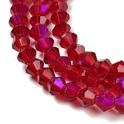 Transparent Electroplate Glass Beads Strands&nbsp;GLAA-F029-2mm-D27