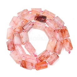 Natural Hematoid Quartz/Ferruginous Quartz Beads Strands&nbsp;G-L655-B02-01