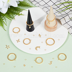 DIY Charms Finger Ring Making Kit&nbsp;DIY-DR0001-24
