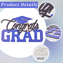 Graduation Season Wood Wall Hanging Decor&nbsp;AJEW-WH20006-232B