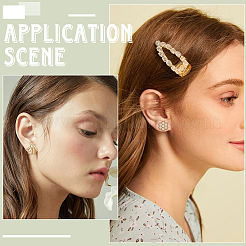 6Pair 2 Styles Wood Stud Earrings&nbsp;EJEW-SC0001-66