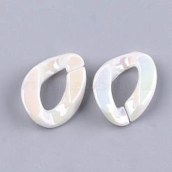 Acrylic Imitation Pearl Linking Rings&nbsp;OACR-S024-47