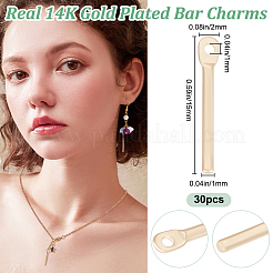 30Pcs Brass Pendants&nbsp;KK-BBC0012-27