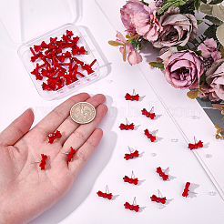 40Pcs Alloy Bowknot Stud Earring Findings&nbsp;EJEW-ME0001-23B