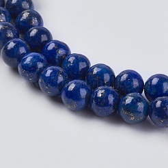 Natural Lapis Lazuli Beads Strands&nbsp;X-G-G423-6mm-A